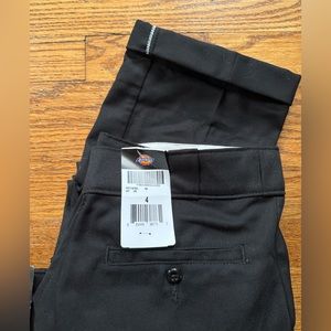 DICKIES Women's FLEX Original Fit Work Pants, Black, Brand New with Tags Size 4